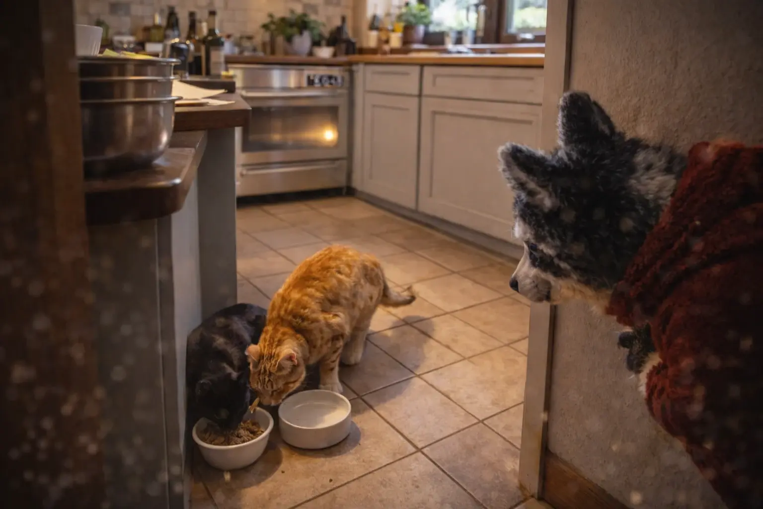 Der Waschbär und das Geheimnis der Küchenkatzen