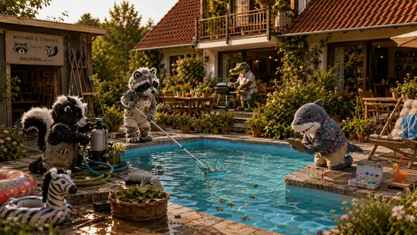 Der große Poolputz am Freitag