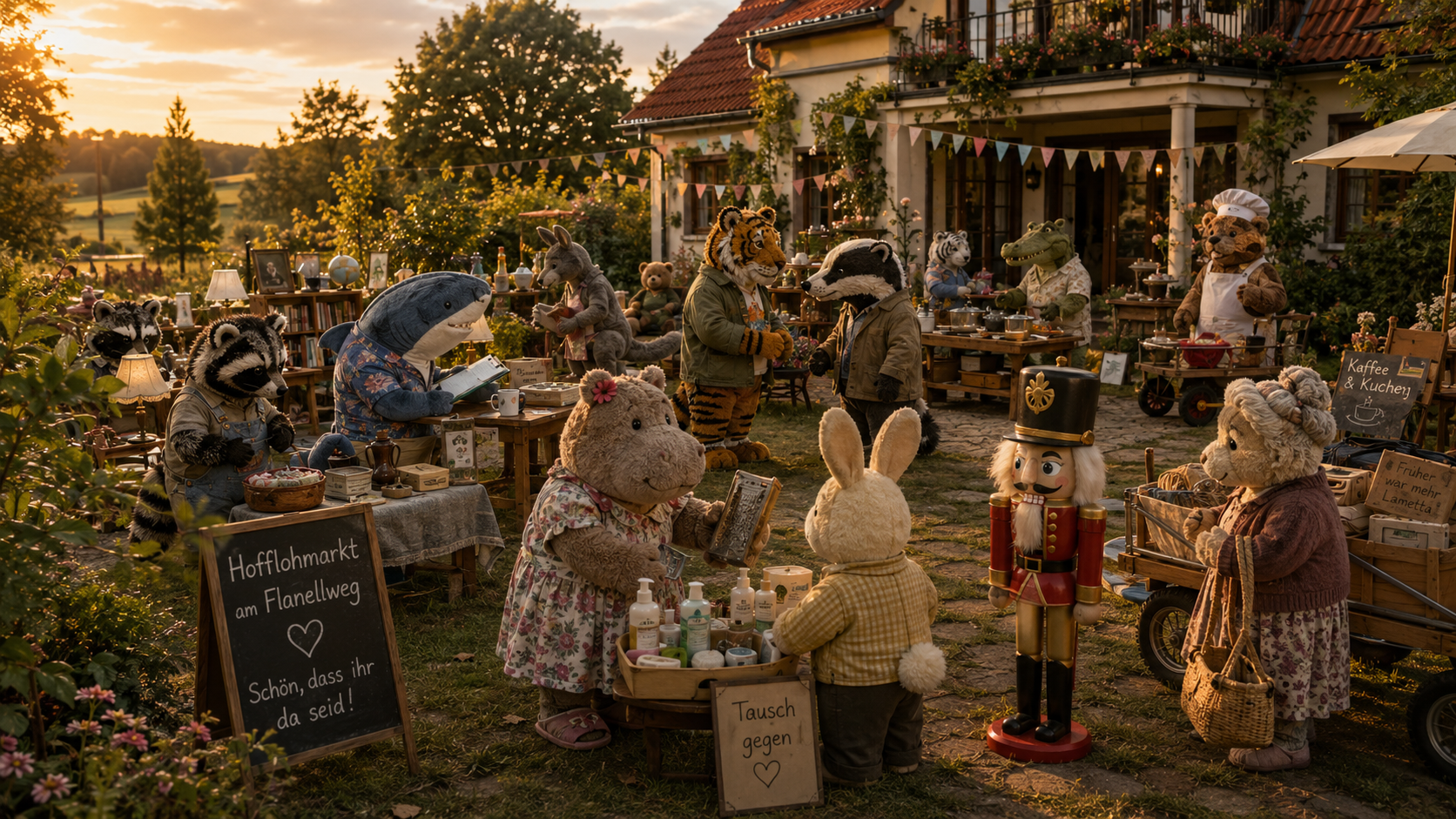 Der Hofflohmarkt und Uschis Tauschgeschäft