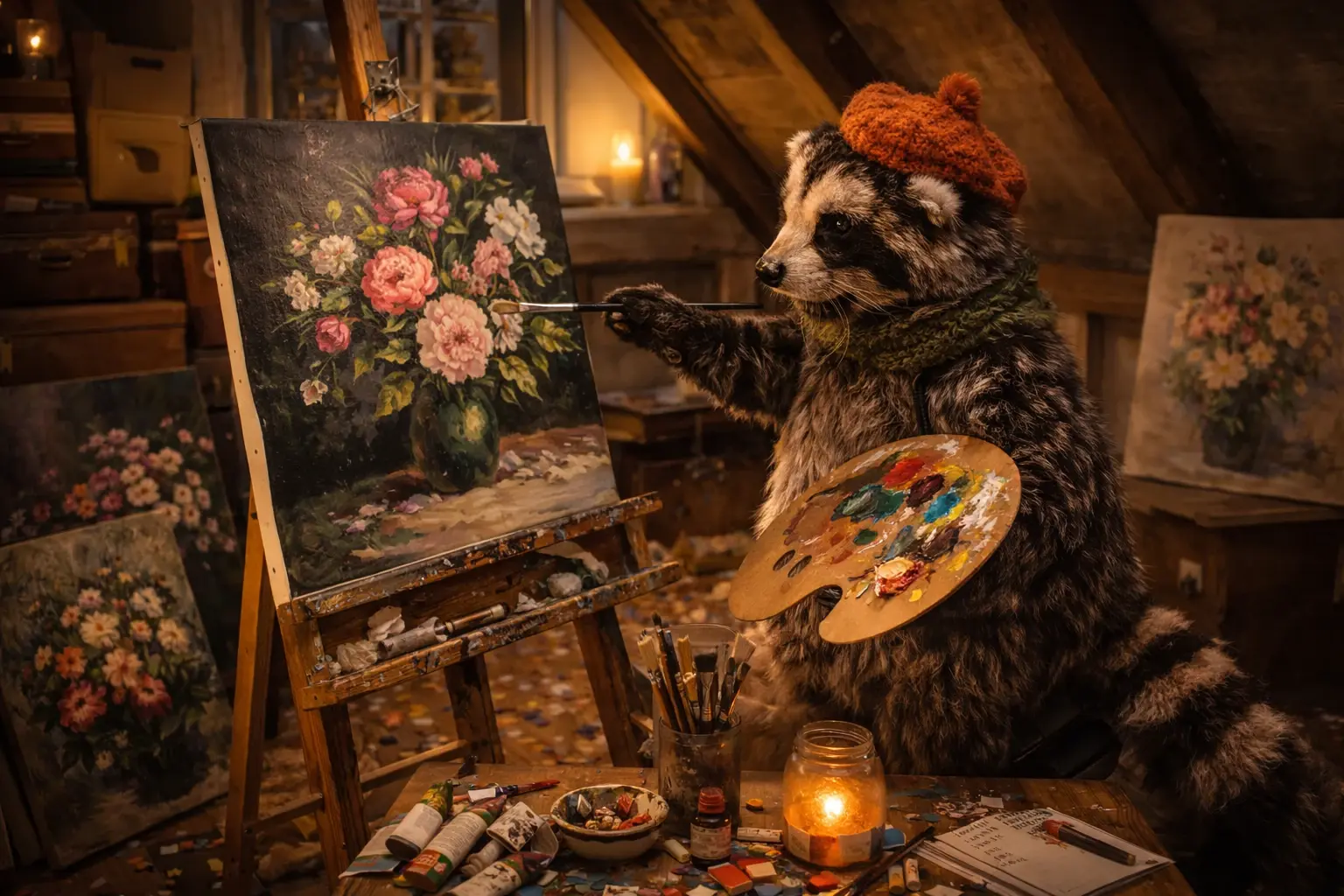 Waschbär und die Farben von früher