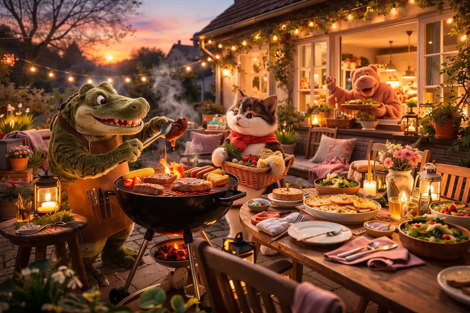 Kroko, Odin und der Grillabend im milden Februar
