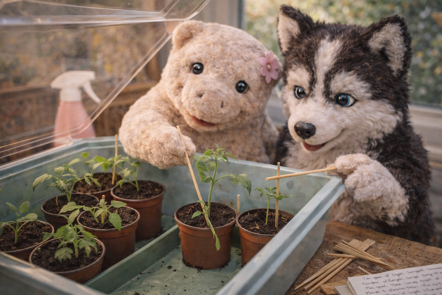 Das Gewächshaus-Drama mit der kippenden Tomate