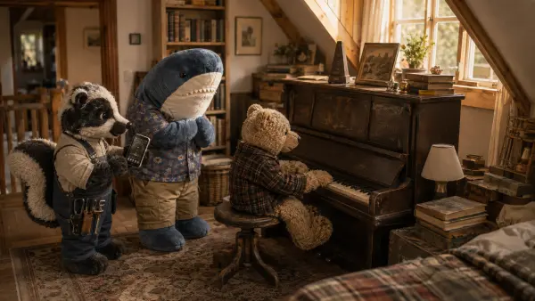 Das alte Klavier und eine Melodie durchs ganze Haus
