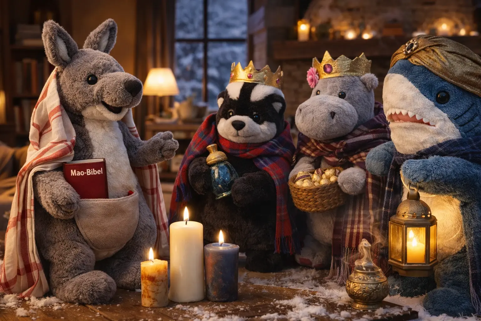 Das Känguru und die drei Könige aus dem Flanellweg