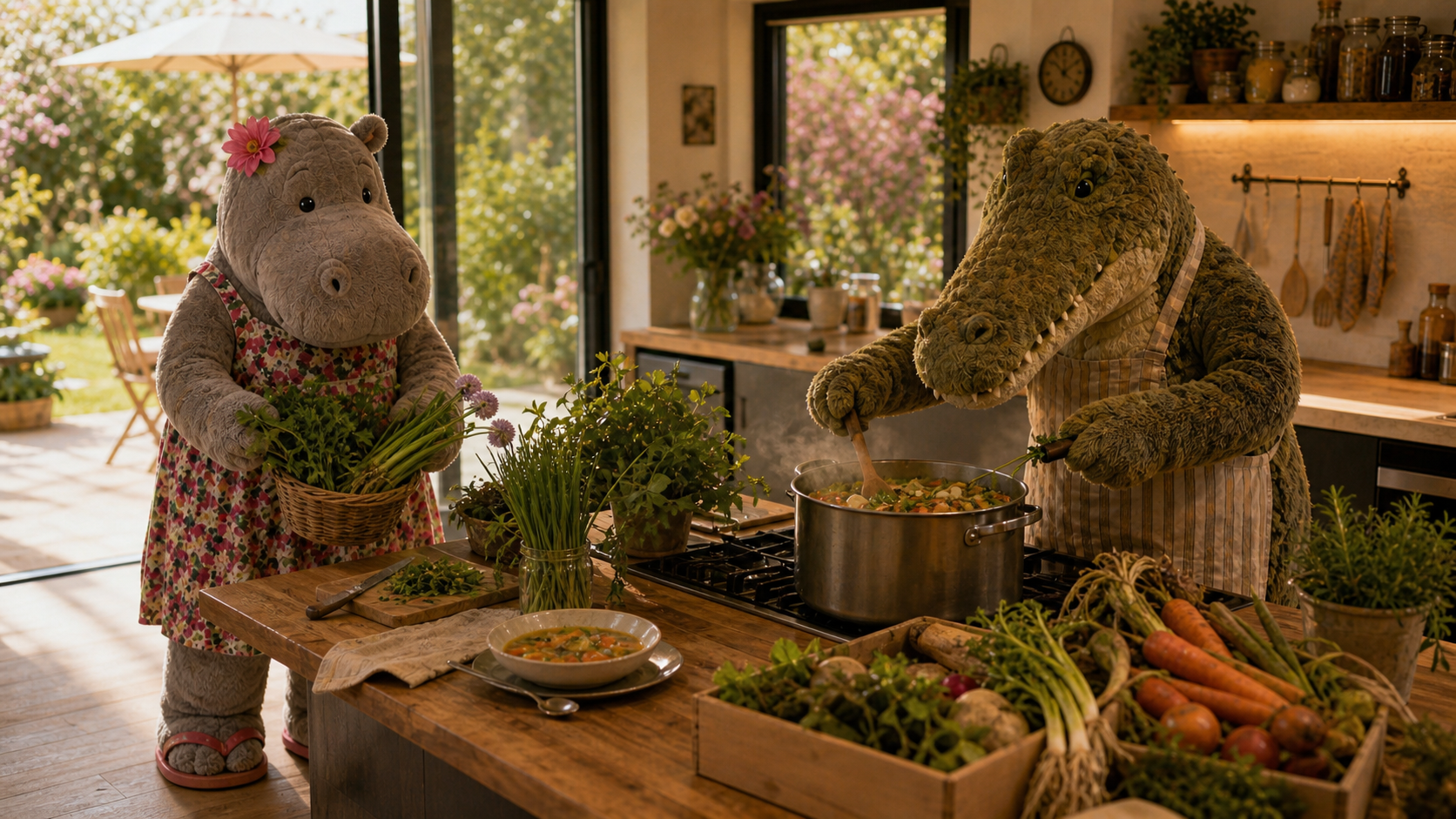 Uschi, das Maggikraut und die Suppe aus geretteten Dingen