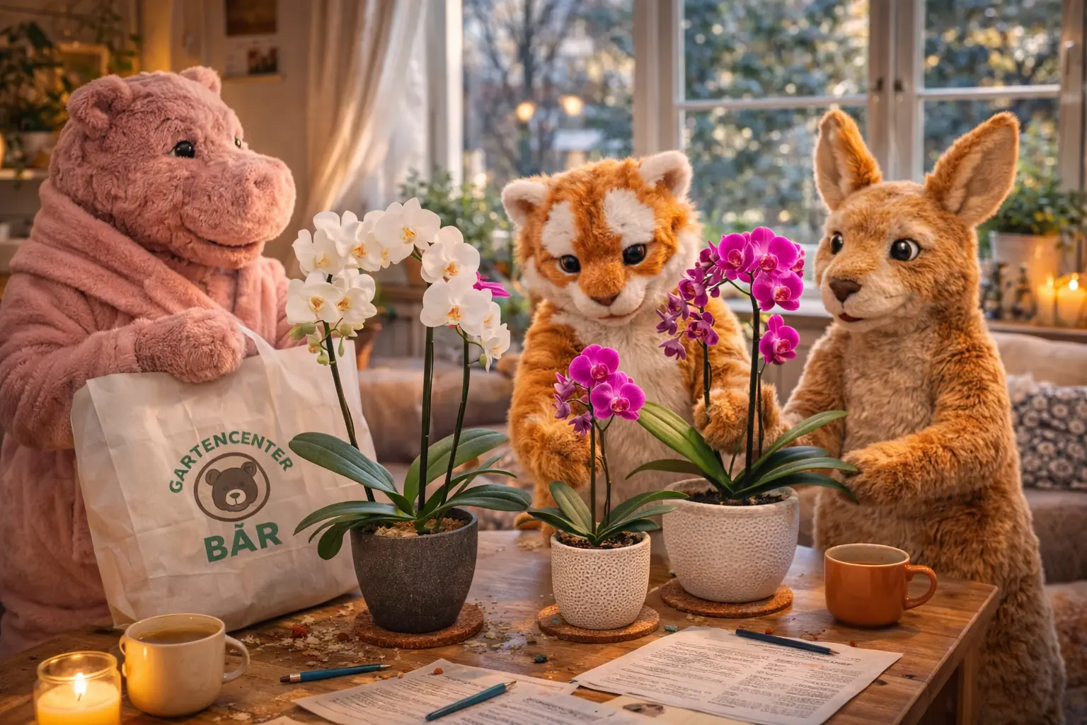 Uschi, Lara und die drei Orchideen vom Bär