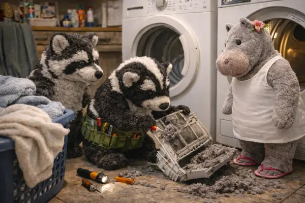 Waschbär und das Geheimnis der flauschigen Handtücher