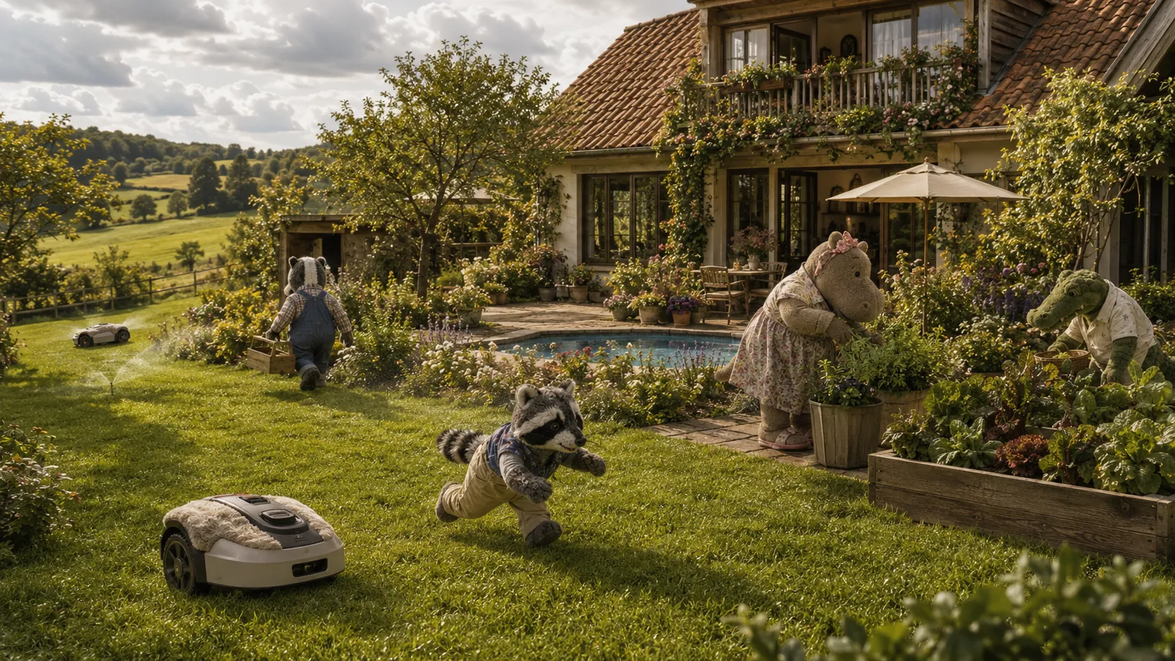 Das Mähschaf und ein ganz normaler Spätsommertag