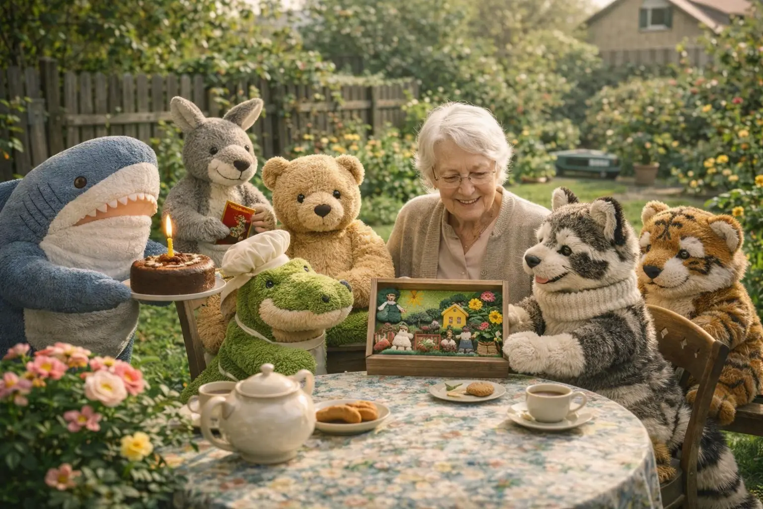 Frau Nüsslein und der Geburtstagsbesuch aus dem Flanellweg
