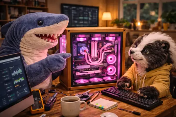 Stinkerle, der Hai und die Hauszentrale mit Größenwahn