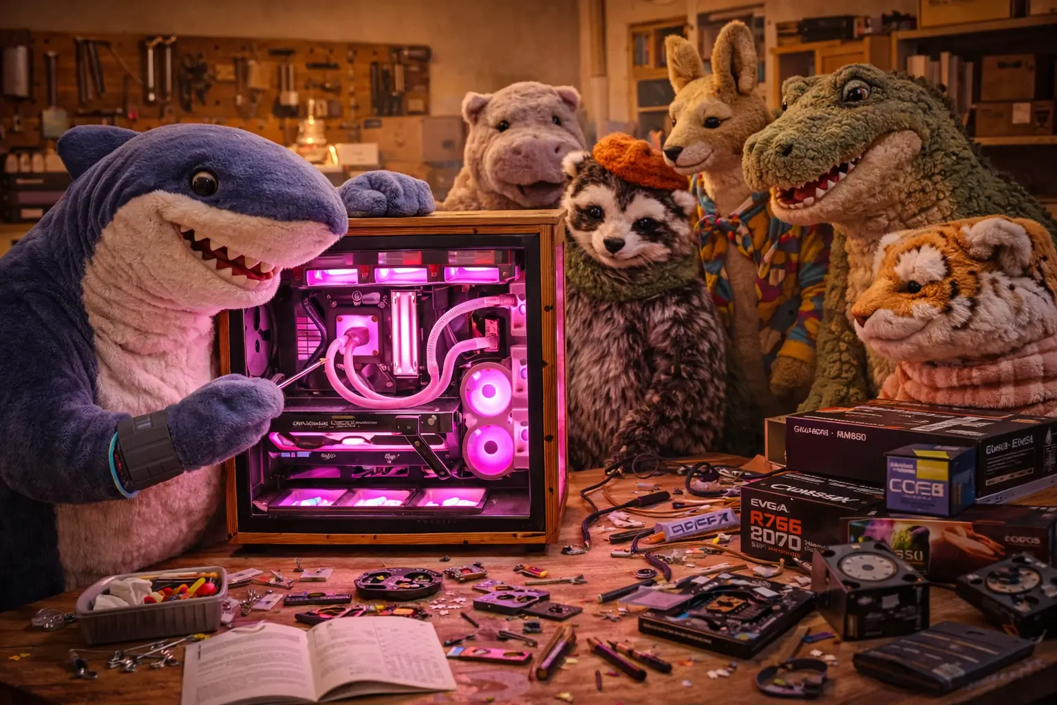 Der Hai und die pinke Hauszentrale