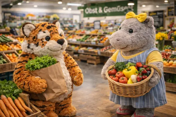 Odin und der neue Obstladen im Ort